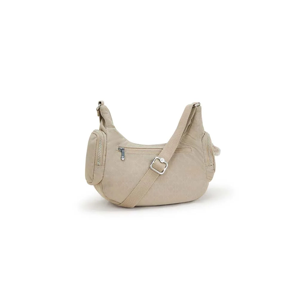 Borsa donna Kipling Rikka S Sign Beige Emb