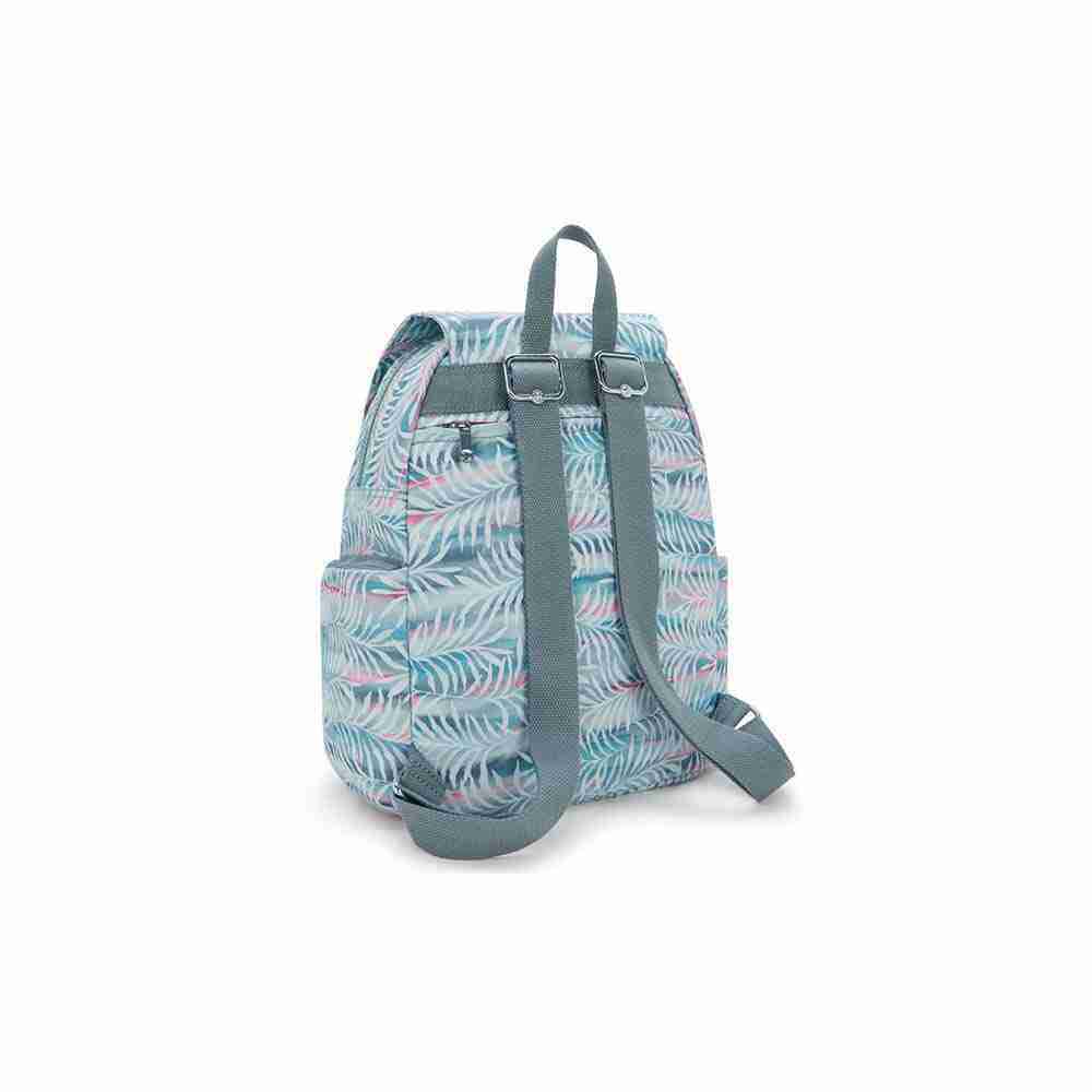 Zaino donna Kipling City Zip S Palmtree Leaves