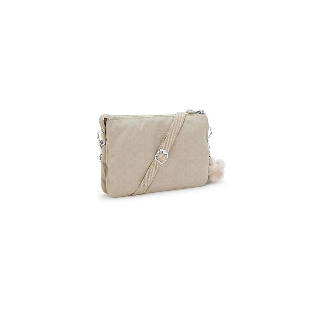 Borsa donna Kipling Riri Sign Beige Emb