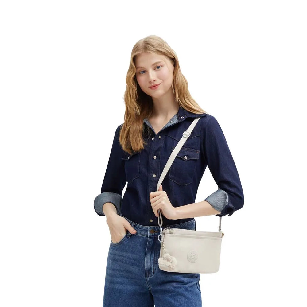 Borsa donna Kipling Riri Hideway Beige