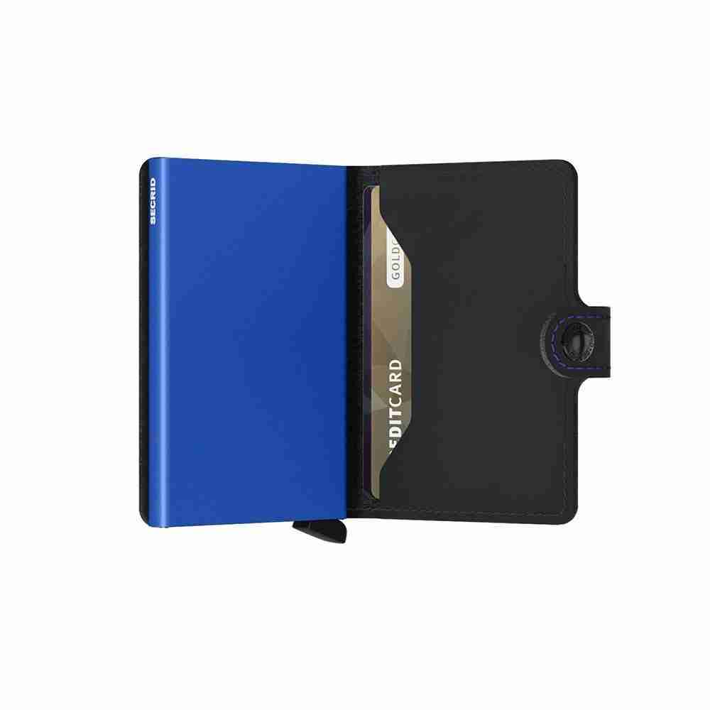 Portacarte Secrid Matte Black Blu