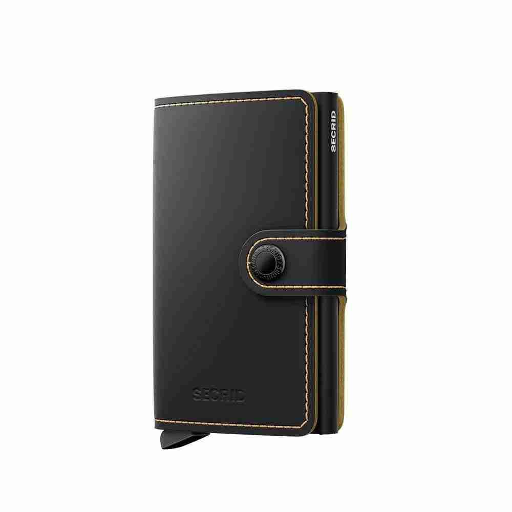 Portacarte Secrid Matte Black Ochre