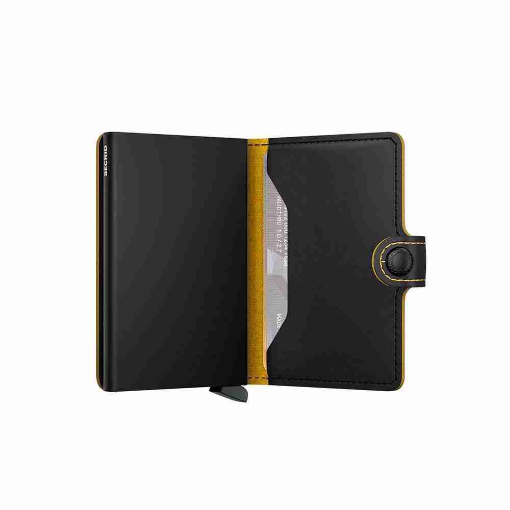 Portacarte Secrid Matte Black Ochre