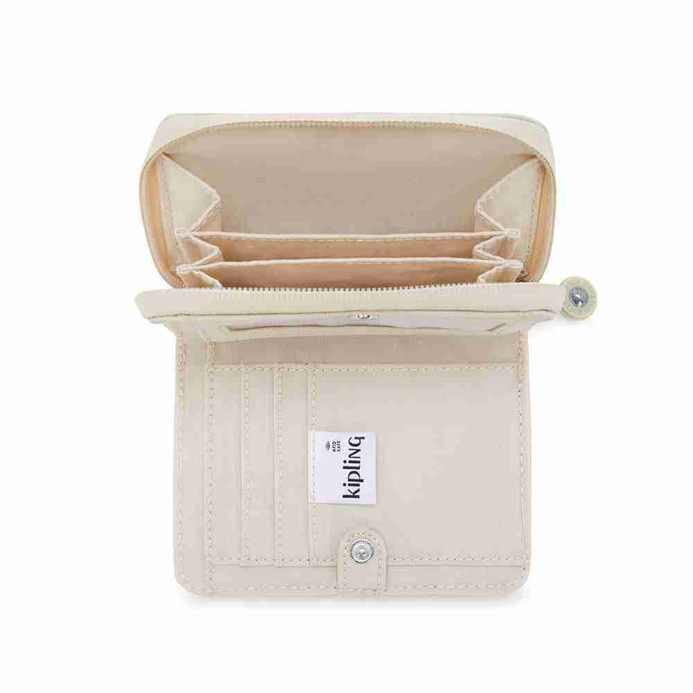 Portafoglio donna Kipling Money Love Hideway Beige