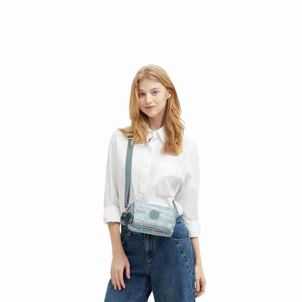Borsa donna Kipling Abanu Palmtree Leaves