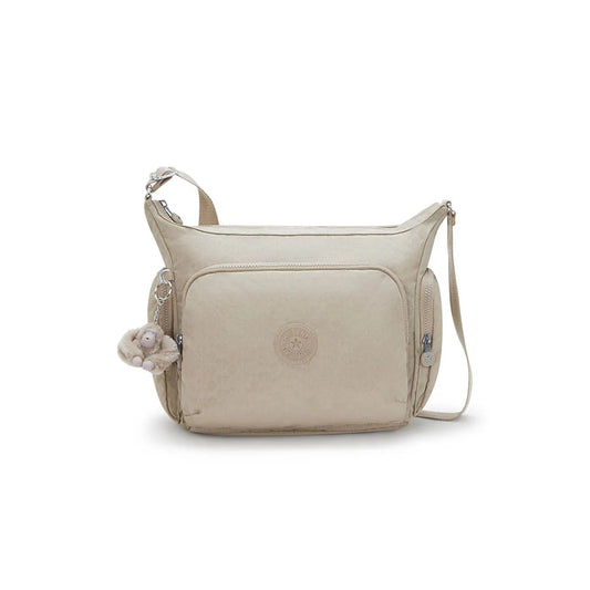Borsa donna Kipling Gabb Signature Beige Embossed