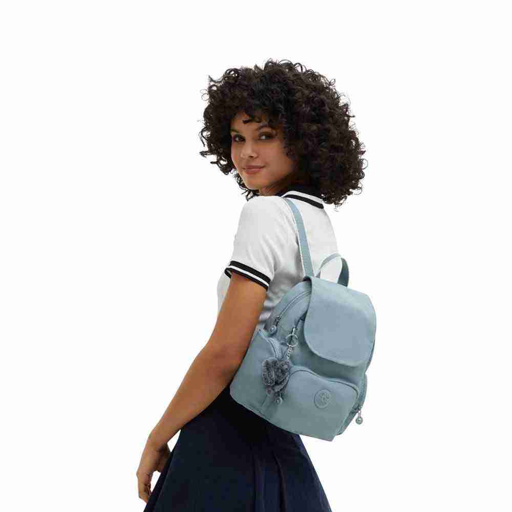 Zaino donna Kipling City Zip Mini Relaxed Grey