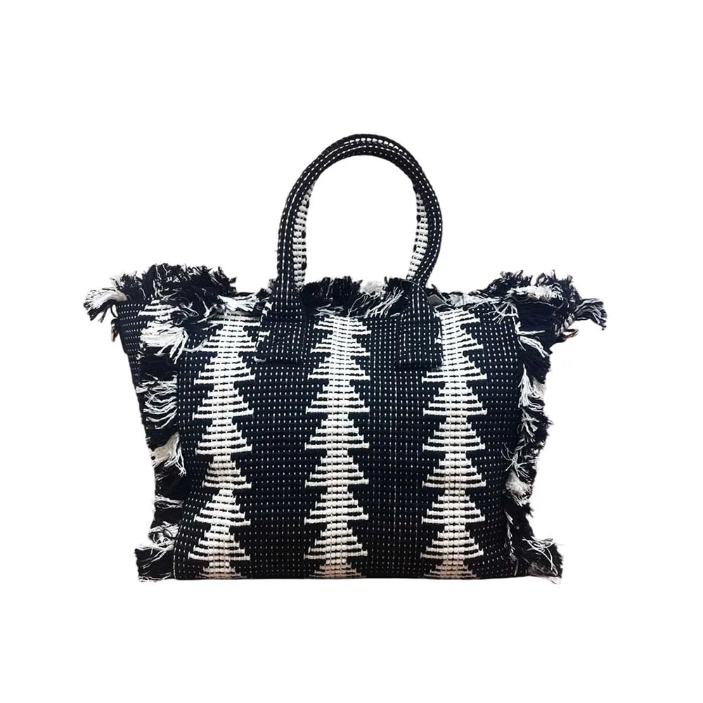 Borsa mare donna con frange