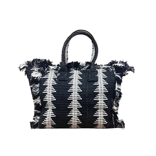 Borsa mare donna con frange