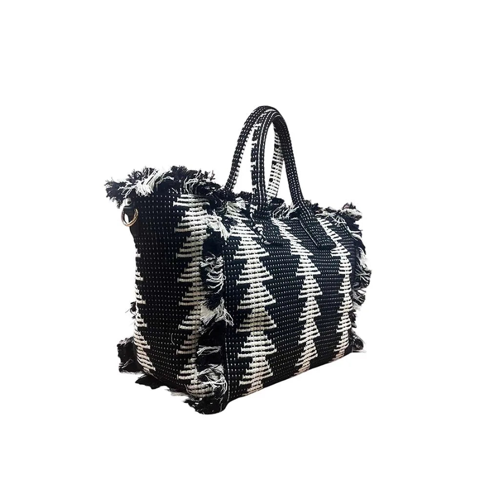 Borsa mare donna con frange