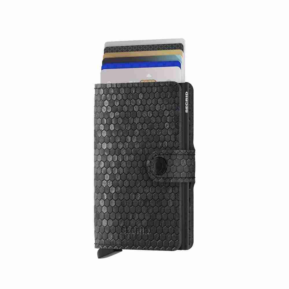 Portacarte Secrid Hexagon Black