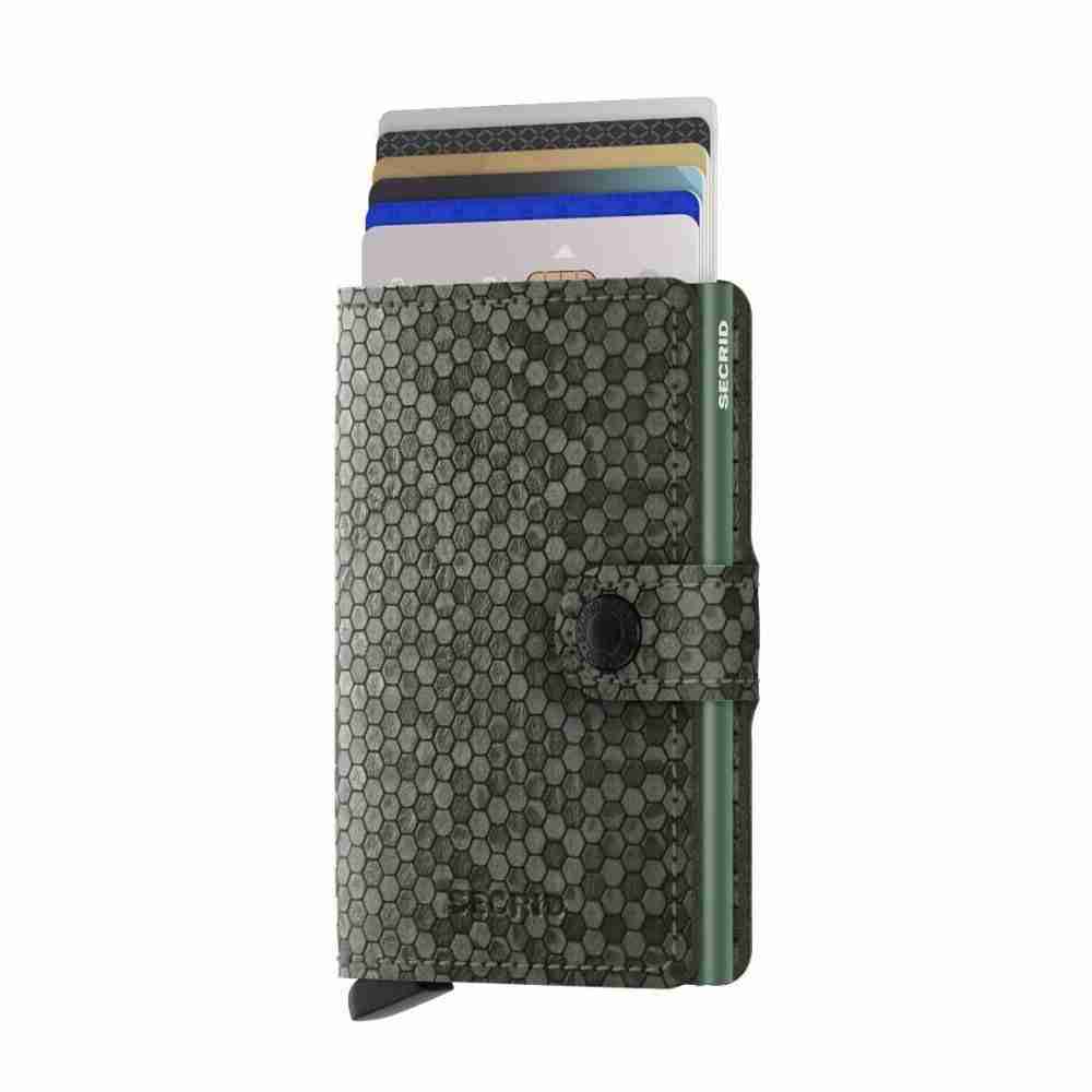 Portacarte Secrid Hexagon Green