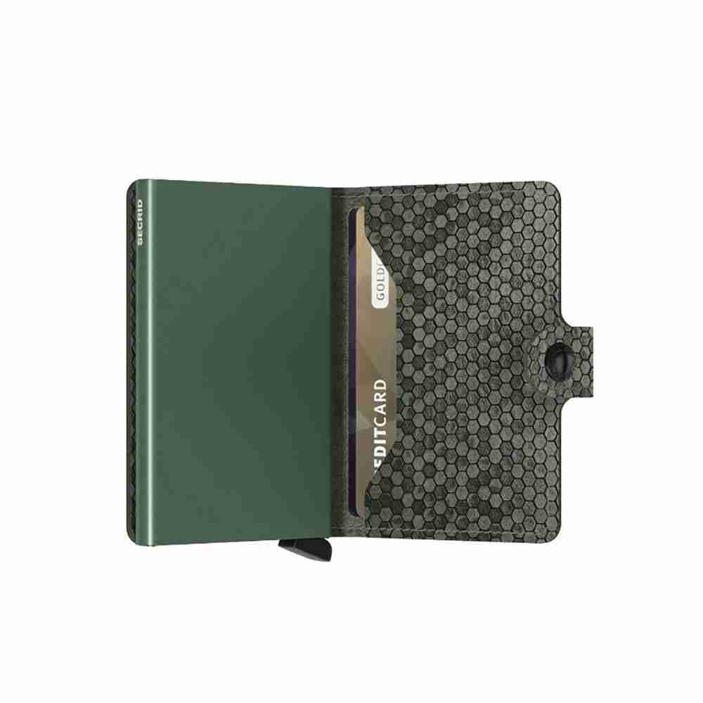 Portacarte Secrid Hexagon Green
