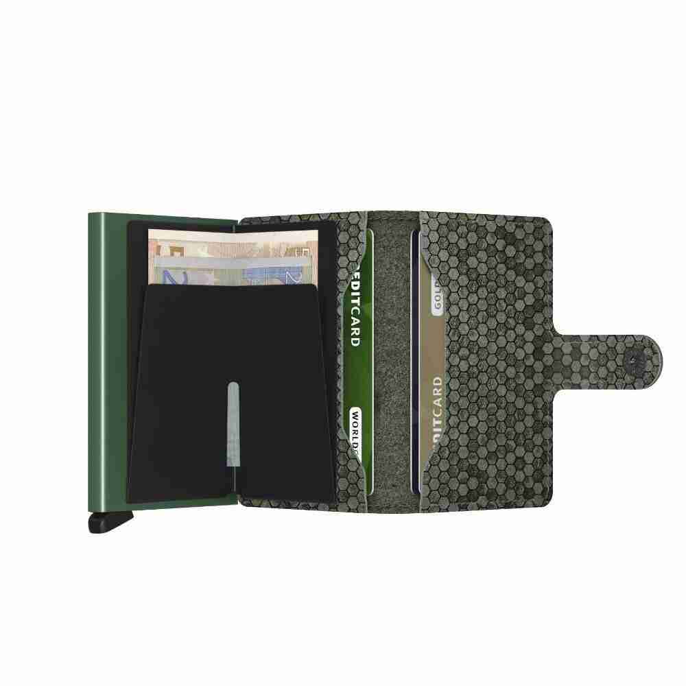 Portacarte Secrid Hexagon Green
