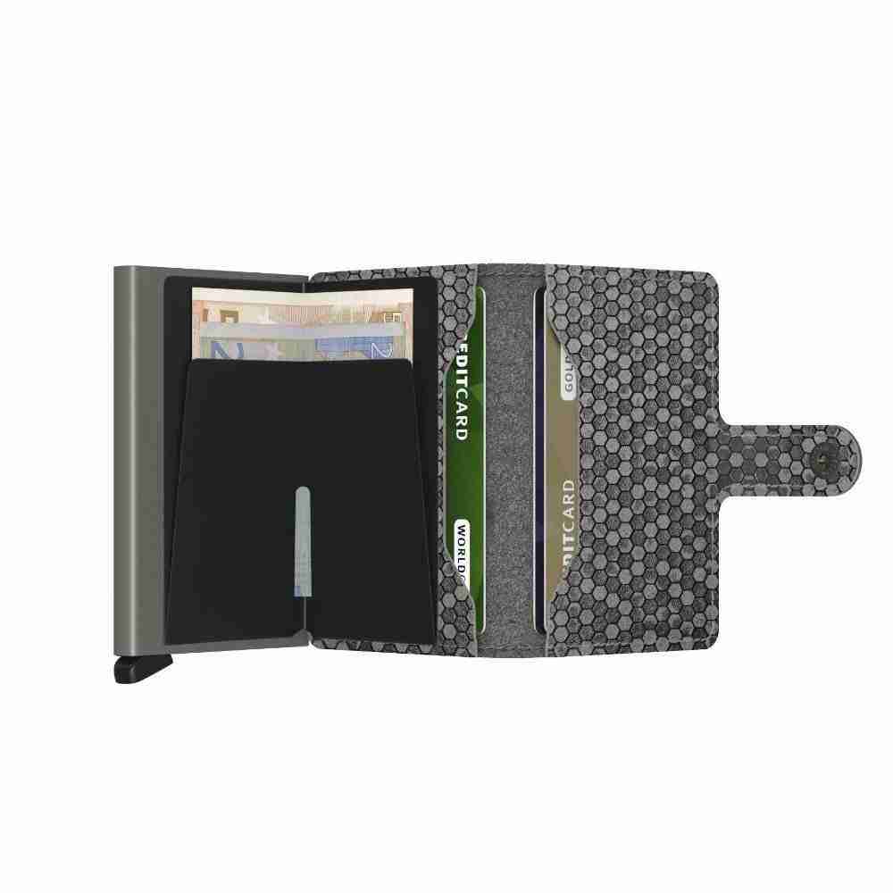 Portacarte Secrid Hexagon Grey