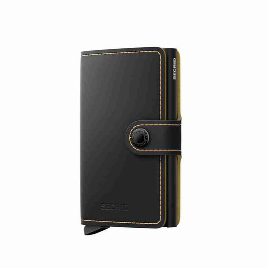 Portacarte Secrid Matte Black Ochre