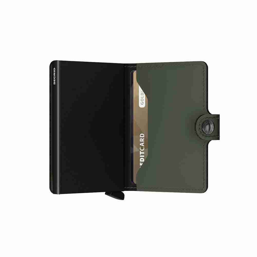 Portacarte Secrid Matte Verde Nero