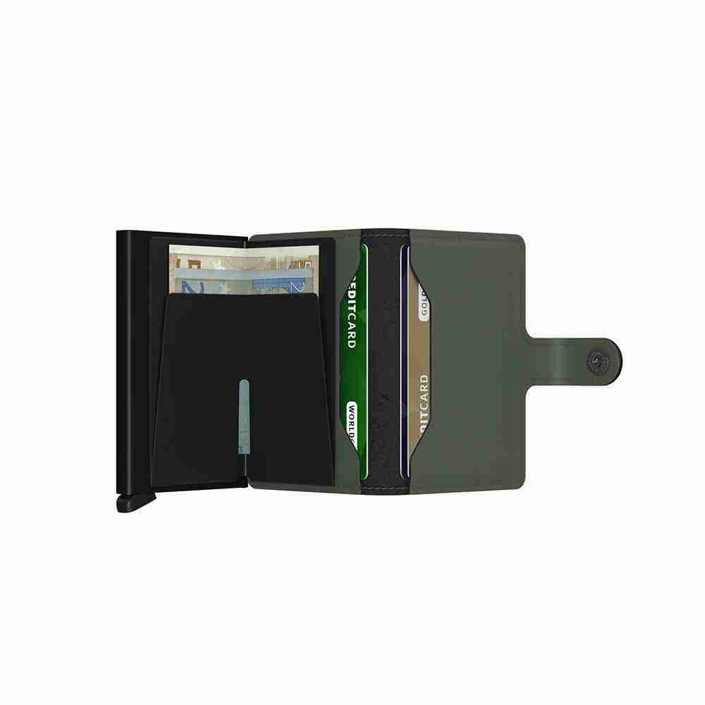 Portacarte Secrid Matte Verde Nero